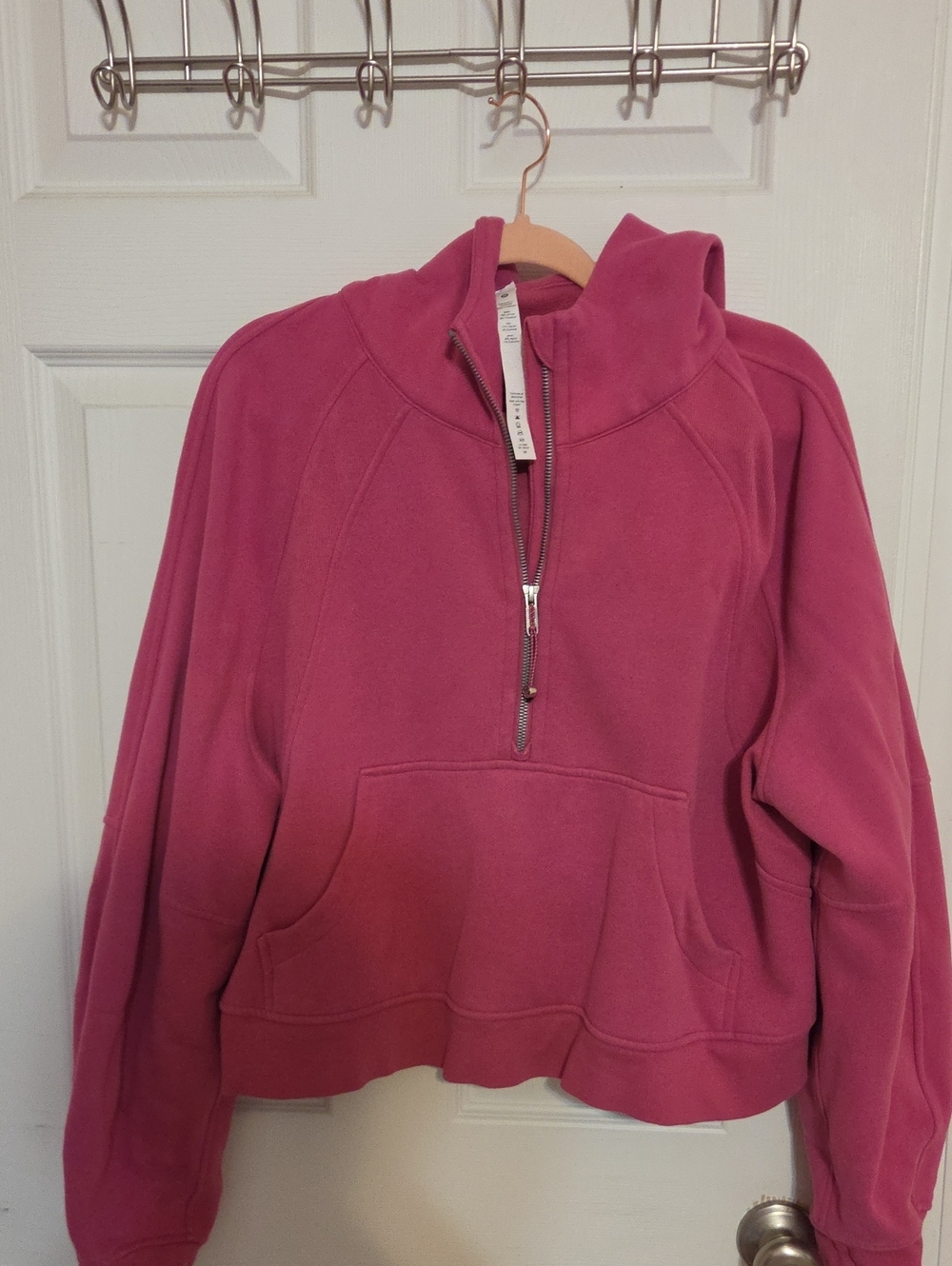 lululemon athletica Raspberry Half-Zip Pullover Hoodie Scuba